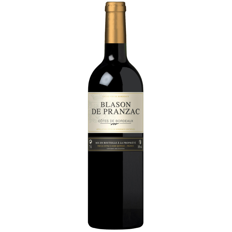 Blason de Pranzac - AOC Côtes de Bordeaux  2018